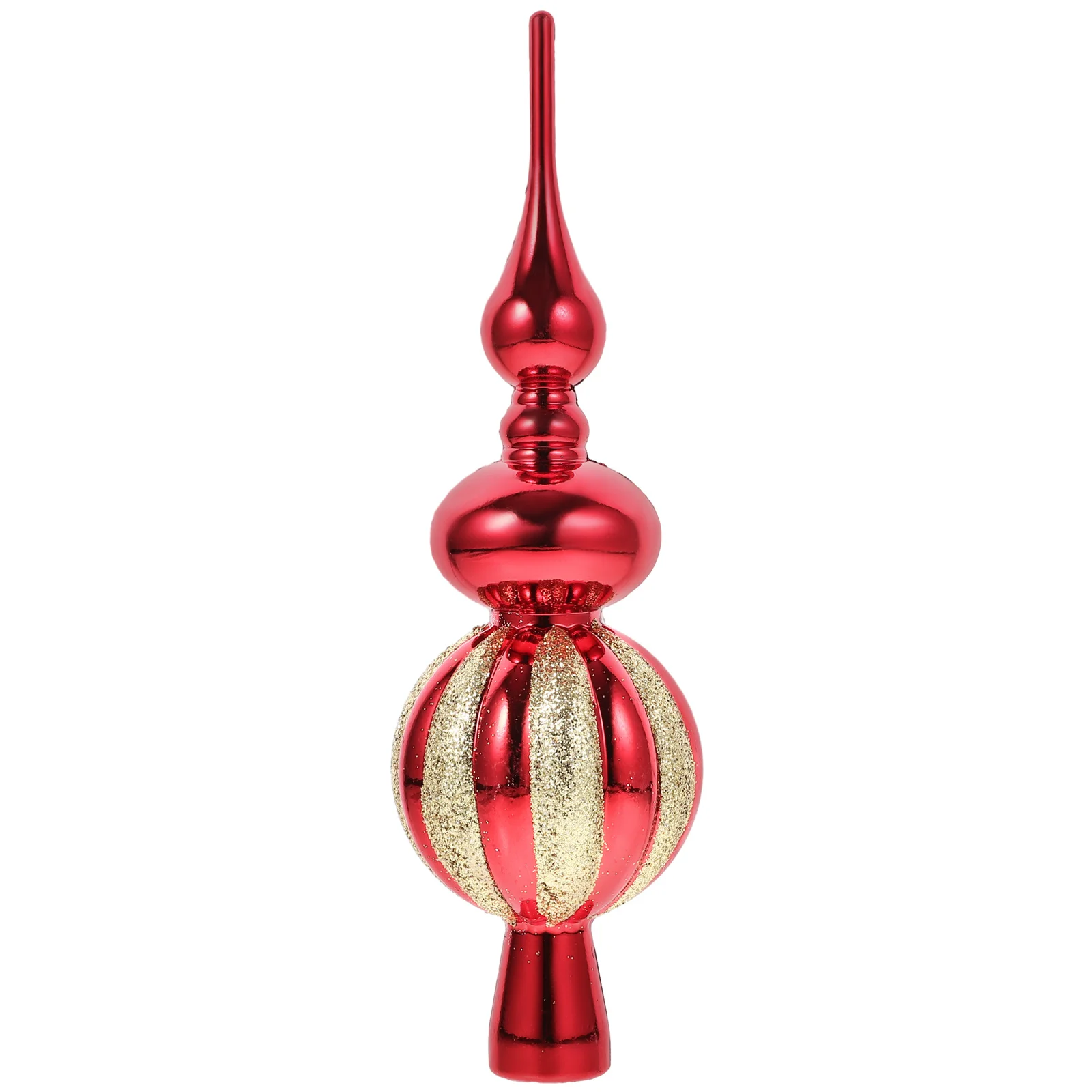 

Christmas Tree Finial Topper Crystal Decorations Spherical Brown Treetop Ornament Mini