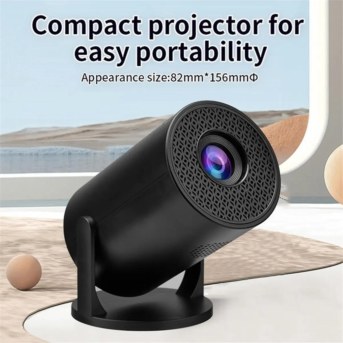new(A67I) Small Projector LED Video Projector Bluetooth Wireless Fidelity TYPE-C 8000lm Brightness for Laptop PC Smartphone