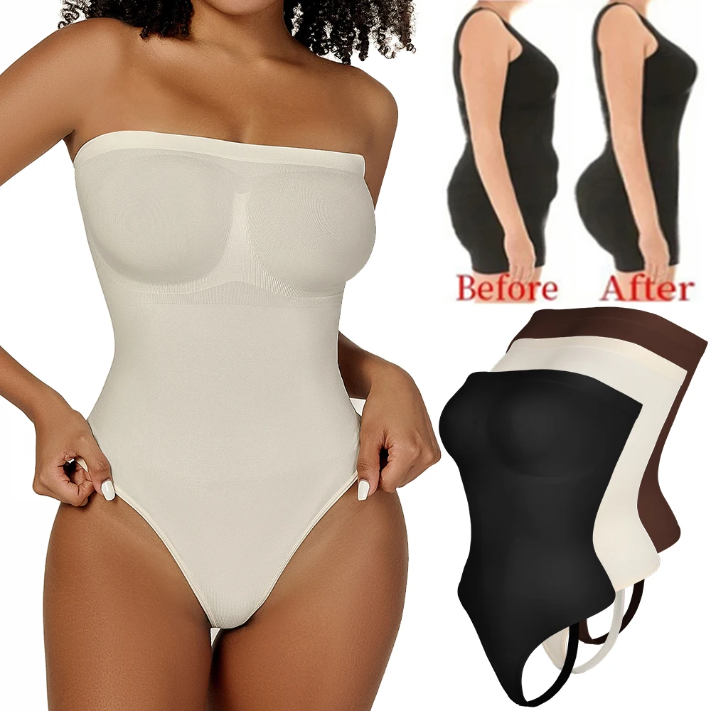 Damen Body suits sexy träger lose Shape wear Tanga Taillen trainer Butt Lifter Korsett Abnehmen Kompression Bauch Kontrolle Body Shaper