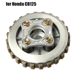 Motorcycle 4P Plate Friction Clutch Kit For Honda CB125 ACE CB CG XL 125 KYY CB125F Complete Clutch Setup Drum Assy Part