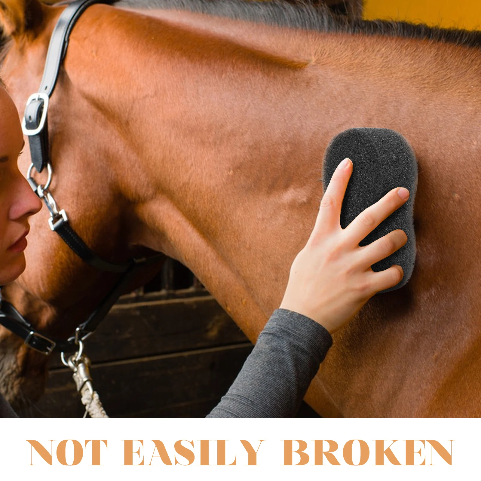 5개입 말 목줄 목욕 도구 그루밍 청소 스펀지 대형 부드럽고 오래 지속되는