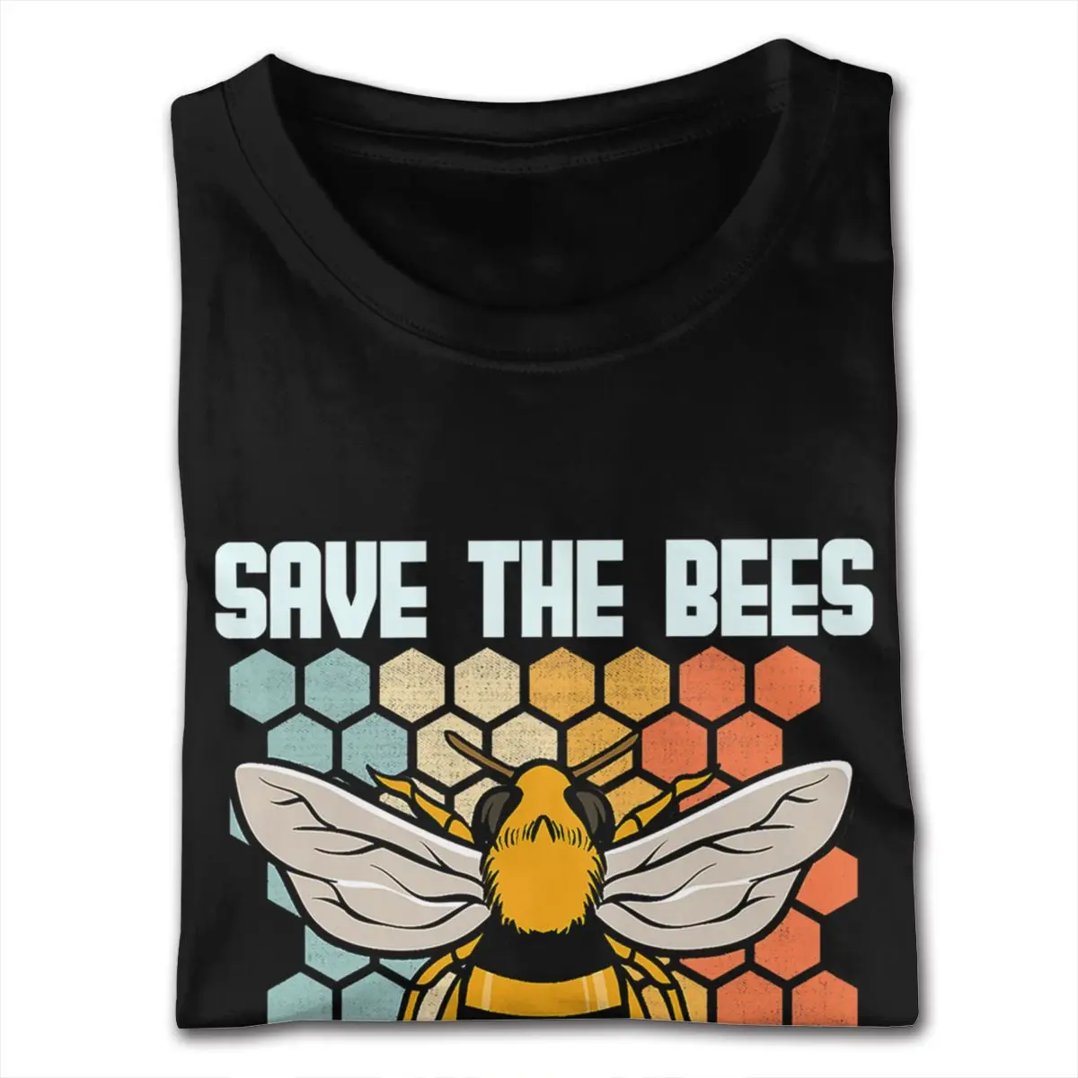 Slogan Bee Beekeeper Save The Bees Shirts Women Funny Bee Graphic Vintage Ret Tees tshirt Boys Small Size Black T Shirts - Image 2