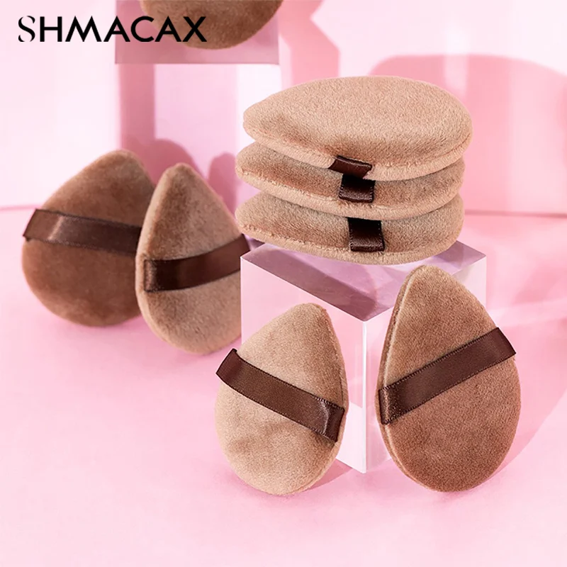 Powder Puff Drop Shape Cosmetic Puff Soft Makeup Sponge For Face Eye Contouring Washable Crystal Velvet Puffs Makeup Accessories