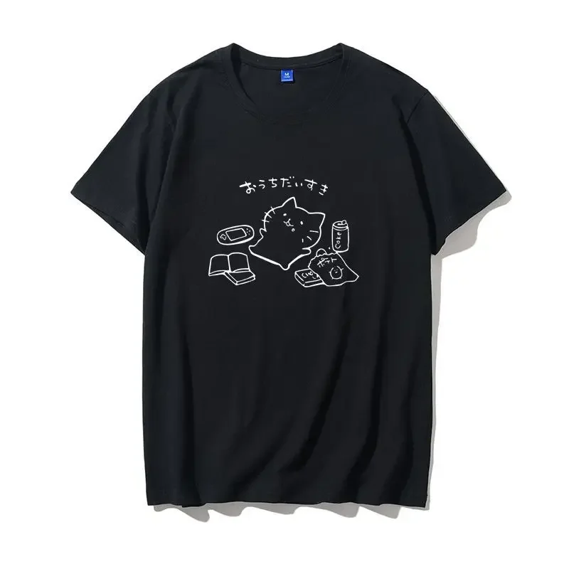 2025 Ropa Mujer Korean Women T-shirts Fashion Japanese Camisetas Women Tops Anime Print Summer Tees Casual White Y2k Tshirts