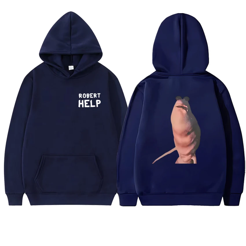 Hot Marcus The Worm Funny Expression Pack Dubbelzijdige print Hoodie Mannen vrouwen harajuku Casual trui Unisex Fleece Sweatshirt