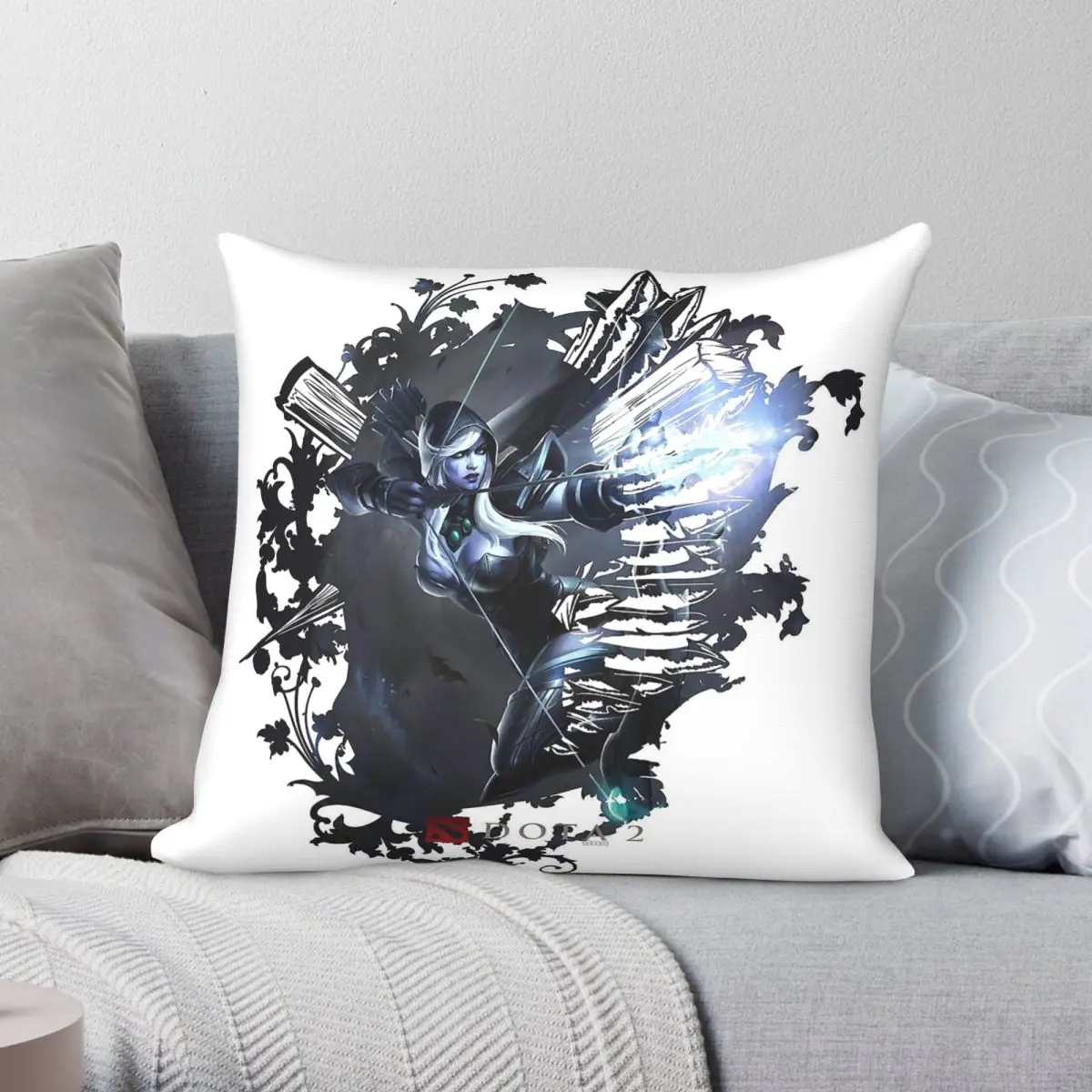 Drow Ranger Traxex Here Square Pillowcase Polyester Linen Velvet Creative Decorative Throw Pillow Case Sofa Seater Cushion Cover