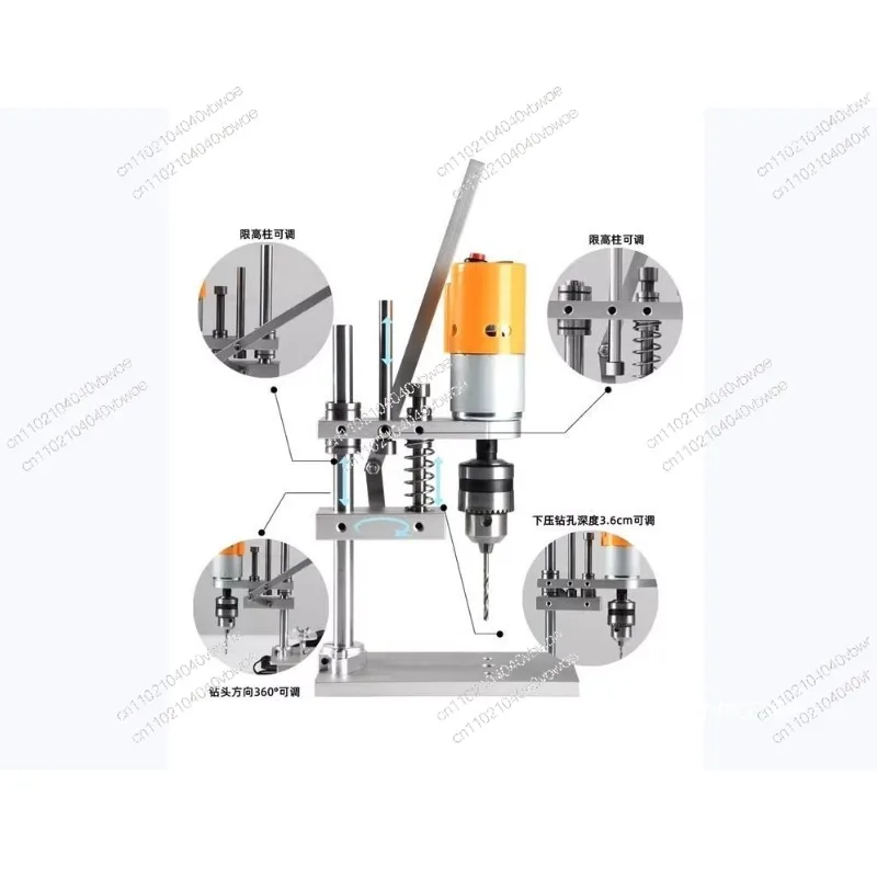 Desktop Micro Table Drill DIY Micro Table Drill JM802 Wood Drilling
