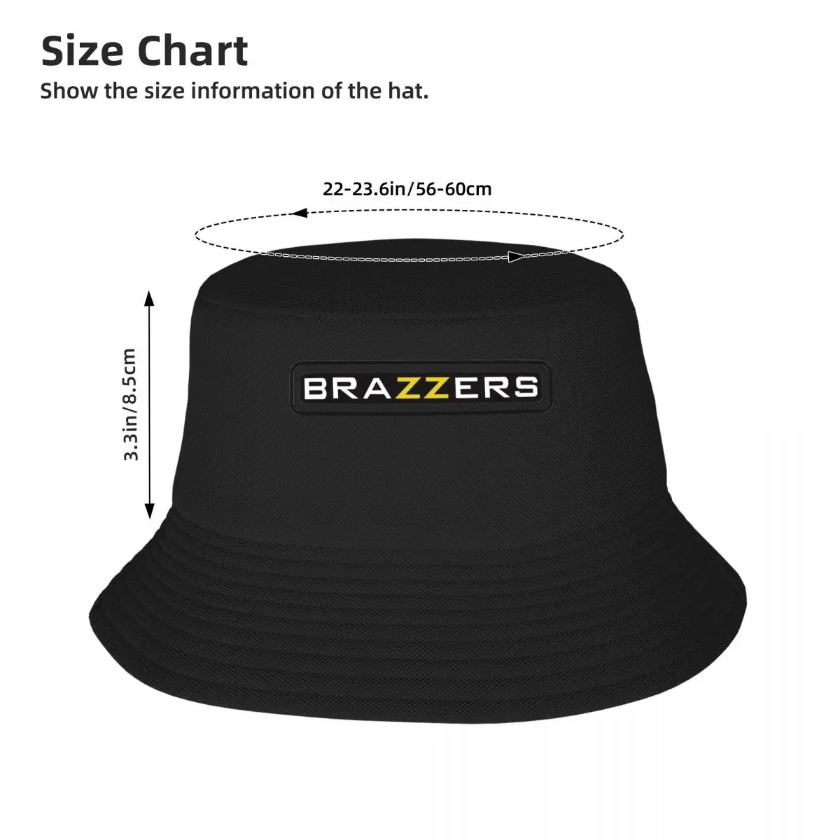 B-Brazzers Fisherman Caps Bucket Hat Sun Beach Visor 