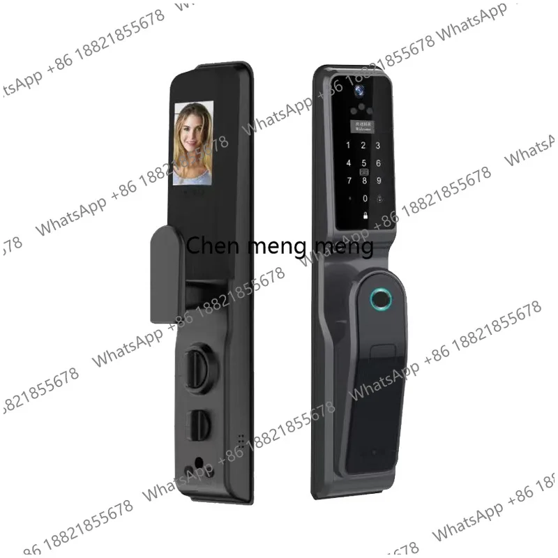 Customized Intelligent Fingerprint Visual Cat Eye Dual Remote Electronic Password Lock for Wood Office Building Anti-Theft Cloud