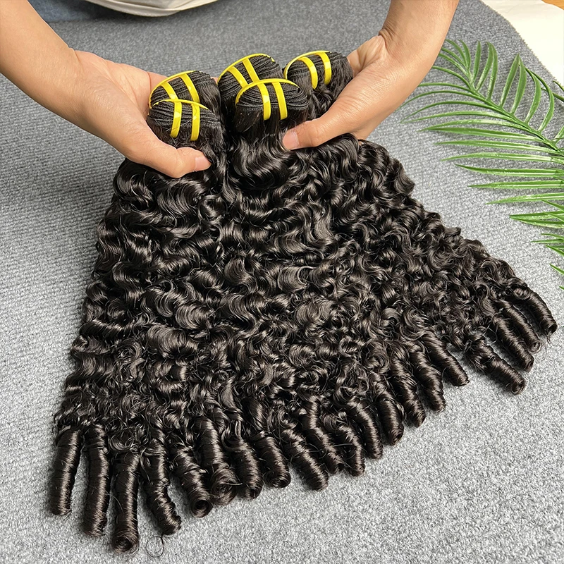 البورمية مجعد الشعر حزم شعر مستعار بشري خام المحيط اللوالب مجعد عذراء غير المجهزة الشعر الخام نسج Pix تجعيد الشعر حزم #4