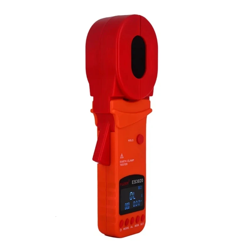 ES3020 ES3020B ES3020E Digital Clamp Meter AC Voltage Leakage Current Multimeter Grounding Clamp Resistance Earth Tester 1500Ω