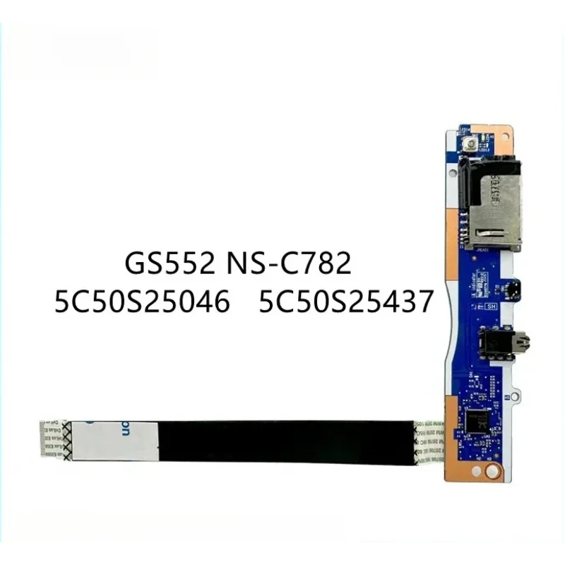 For Ideapad 3-15IIL05 3-15IML05 3-15ITL05 Laptop Power AUDIO SD CARD READER BUTTON BOARD GS552 NS-C782 5C50S25046 5C50S25437