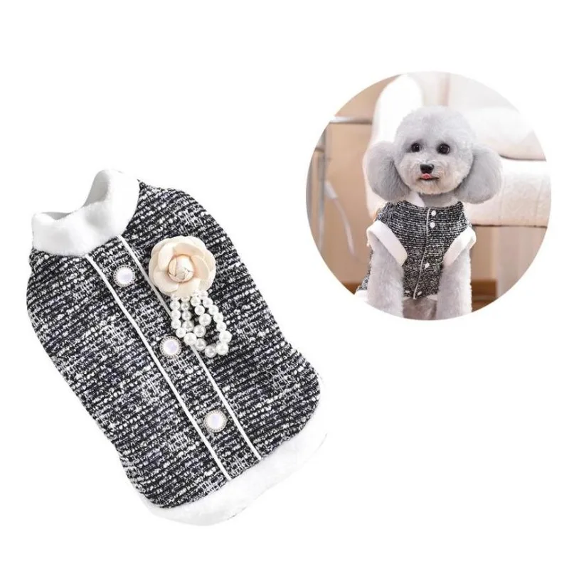 

Высококачественная элегантная милая одежда для домашних животных, модное теплое пальто для кошек и щенков