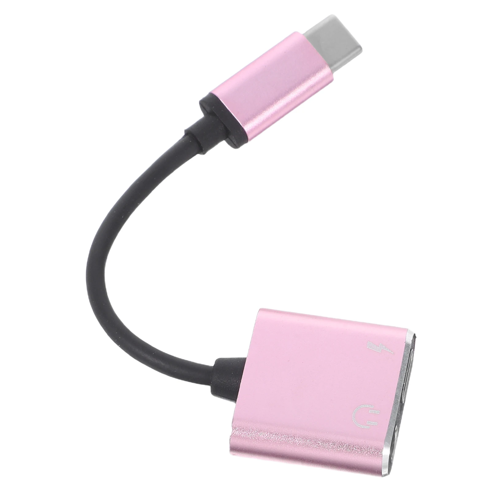 

Type C Adapter USB C to 3.5mm Audio Jack Dual Headphones Earphones Aux Audio Telephone Lightweight Aluminum Decoder