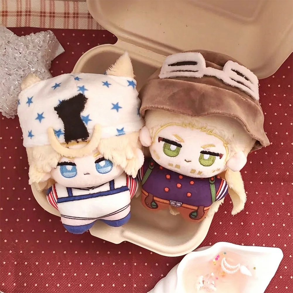 Anime JOJO Cosplay Johnny Joestar Gyro Zeppeli Plush Stuffed Cotton Doll Cute Keychain Starfish Body Dolls Pillow Plushie Toys