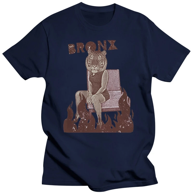 BRONX Tops Tee T Shirt New York Punk Rock Indie Printed Graphic Band Music Tee Unisex Funny Design Tops T-Shirt