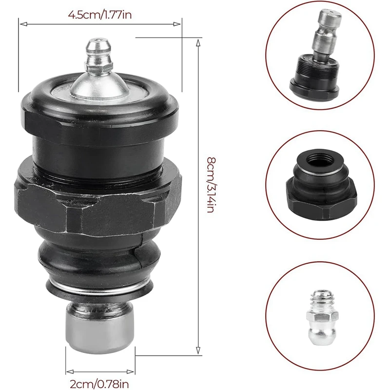 Super Sale 4PCS Pack Ball Joints for Polaris RZR XP 1000 2014-2024 RZR XP Turbo 2016-2024 Replace KRZRBJ10