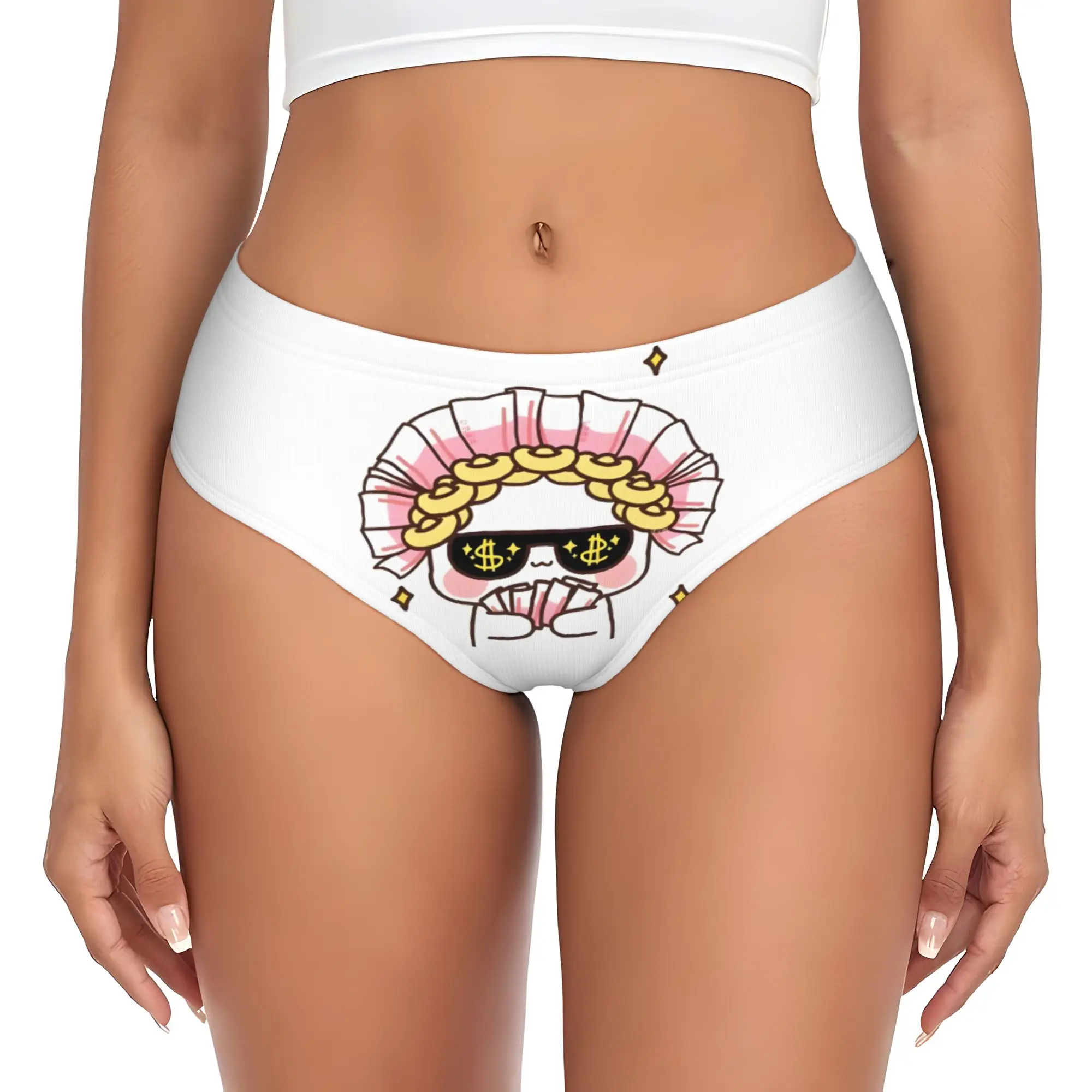Custom Women Funny Bubu And Dudu Panties Comfort  Briefs Underwear
