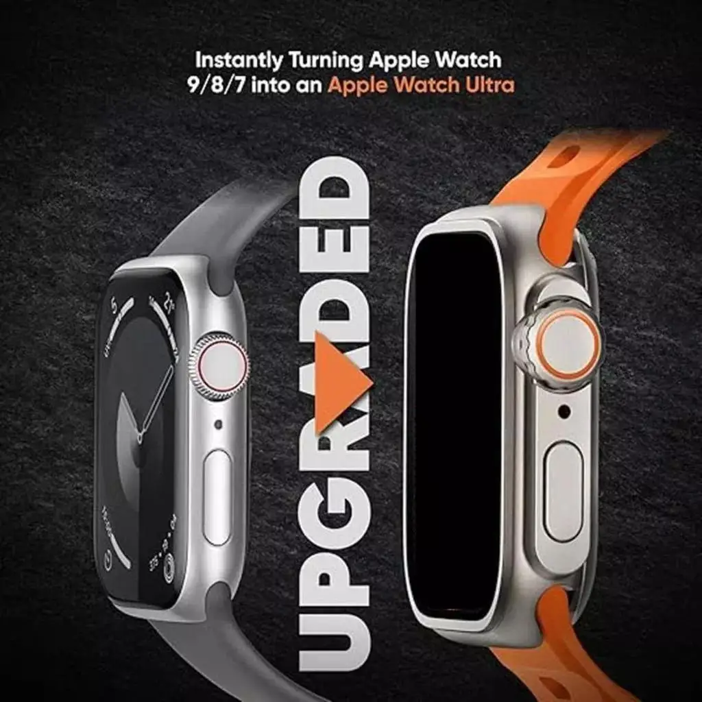 Silicone Band + Case for Apple Watch S11 46mm S10 SE3 44mm 45mm iWatch Series 10 9 8 7 6 5 4 Make Watch Upgrade Change to Ultra3