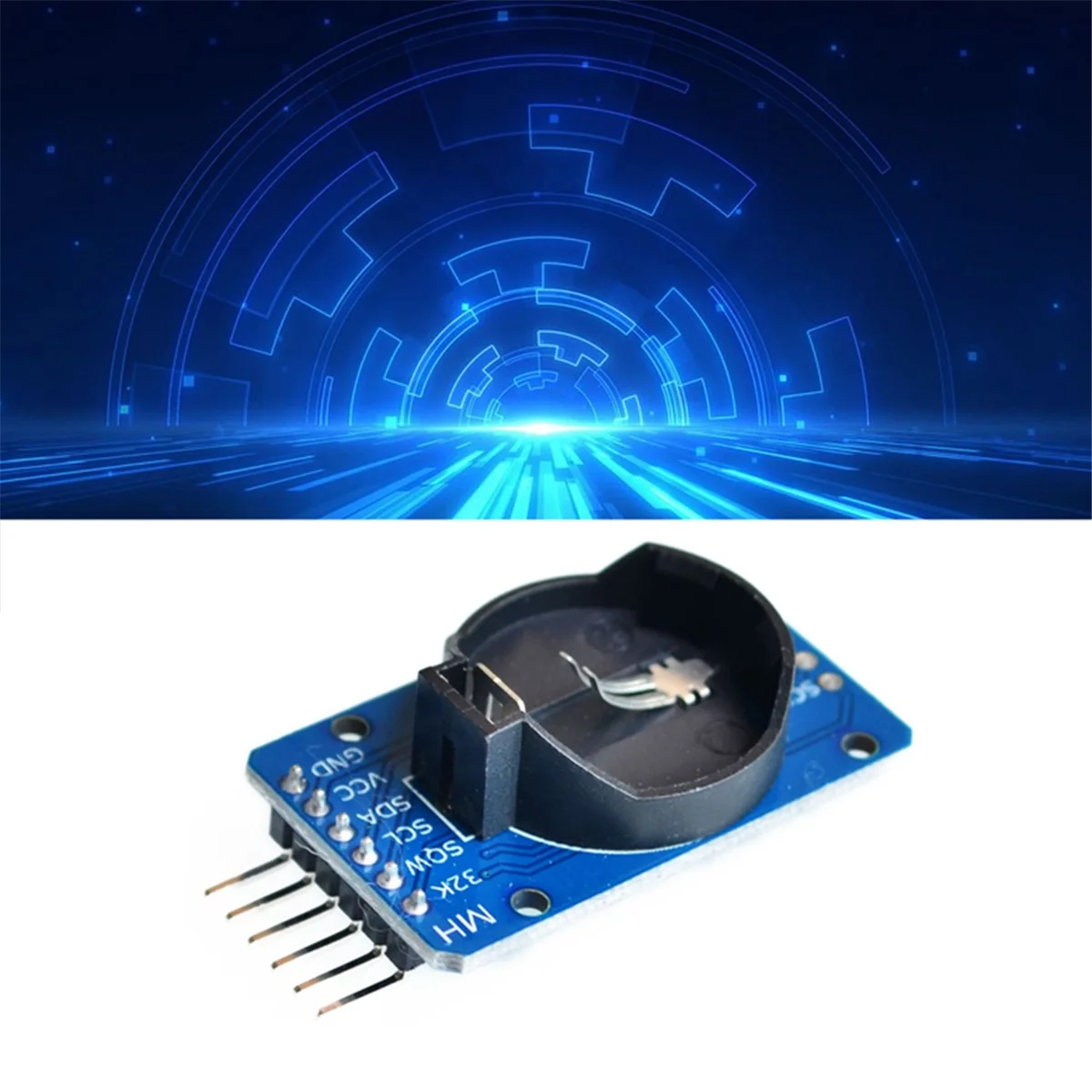 DS3231 AT24C32 IIC Module Precision Clock Module Memory 3.3V/5V Temperature Sensor Portable Module