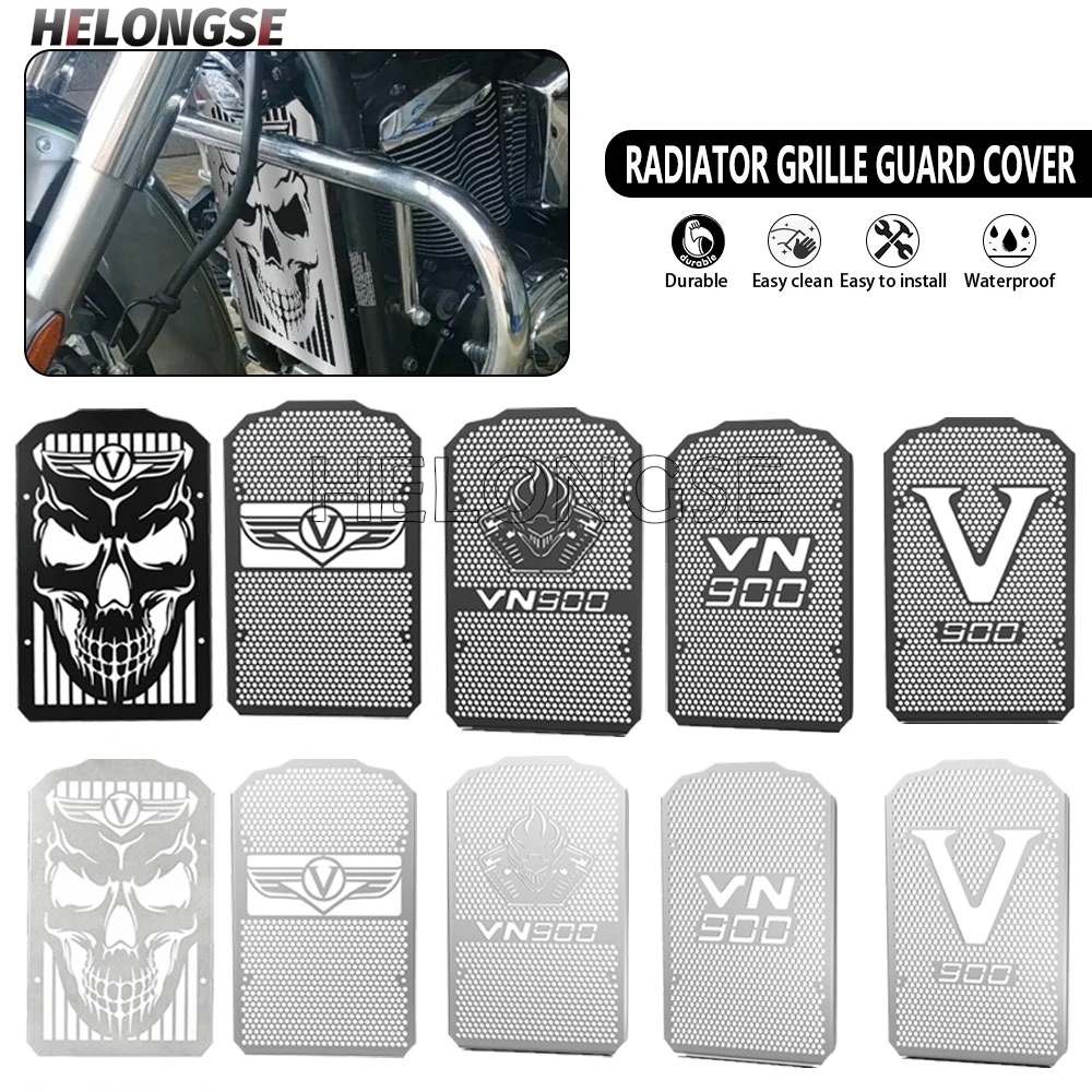 

Motorcycle Radiator Bezel Grille Guard Cover Protect For Kawasaki Vulcan 900 VN900 B Classic LT Custom 2006-2024 2023 2022 2021