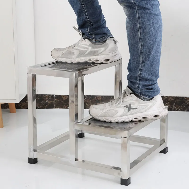 Stainless steel pedal stool ladder small gynecological obstetric examination single double-layer examination stool