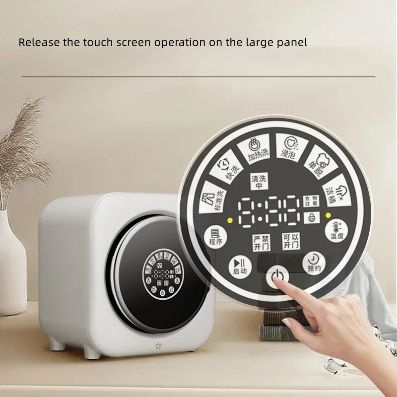 Máquina Automática De Lavar Tambor Doméstico, Alta Temperatura, Lavagem De Mesa De Parede Pendurada, Roupa interior