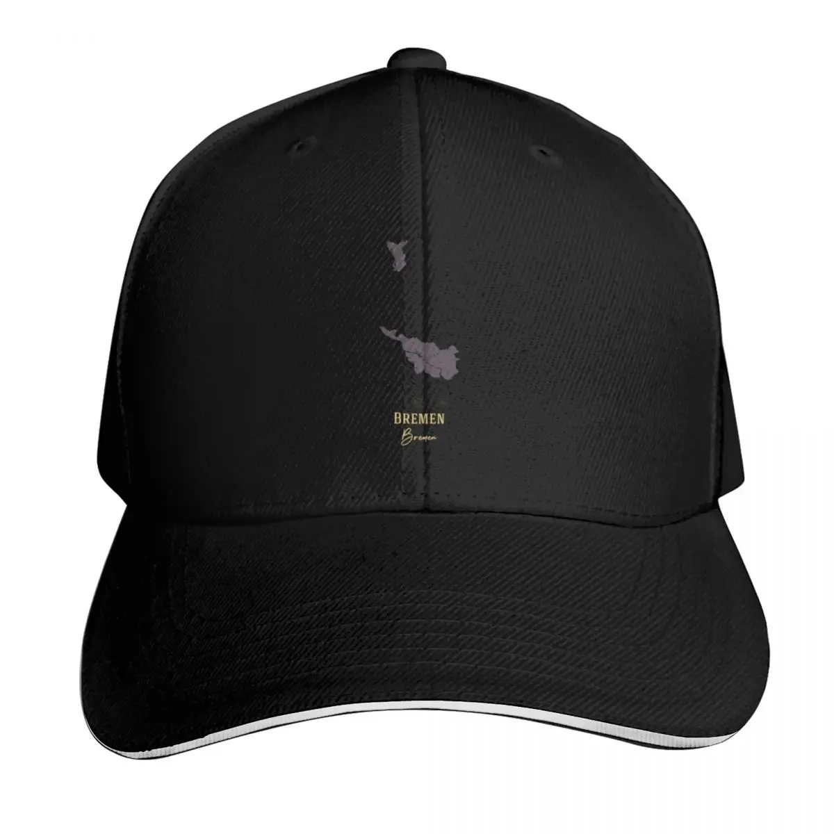 Federal states of Germany. Bremen Baseball Cap Quick Dry Performance Cotton Twill Breathable Contrast Two Tone Brim