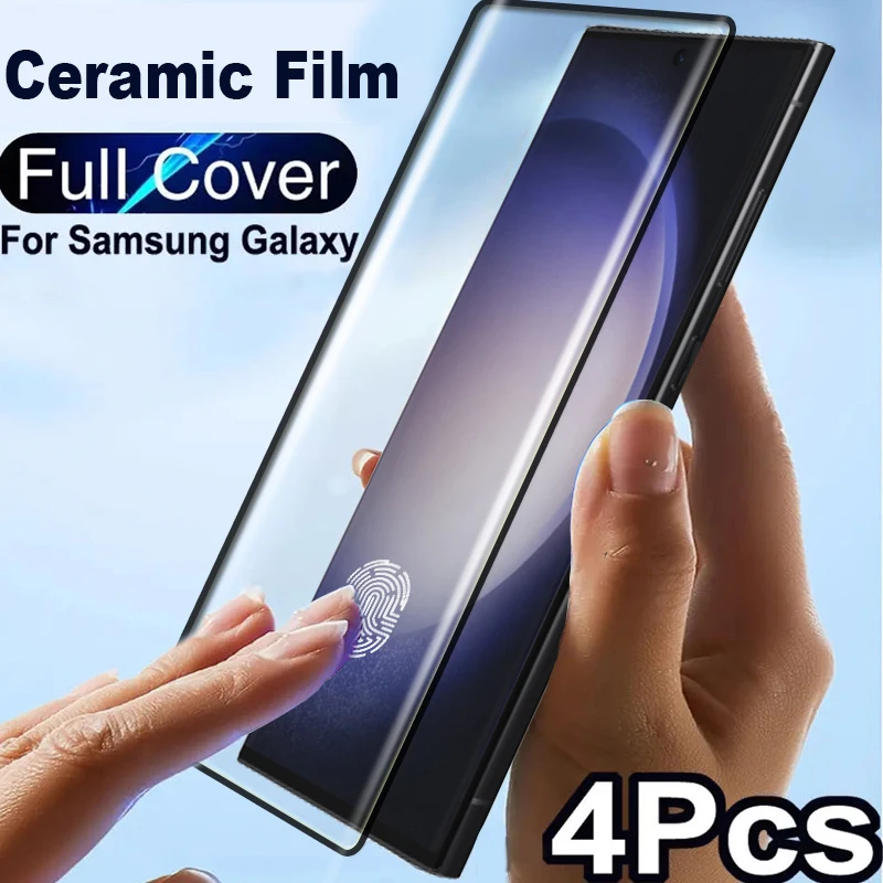 

For Samsung S23 Ultra Matte Ceramic Glass Film Full Cover Galaxy S22 S21 S20 S10 S8 S9 Plus Note 8 9 10 20 Screen Protector