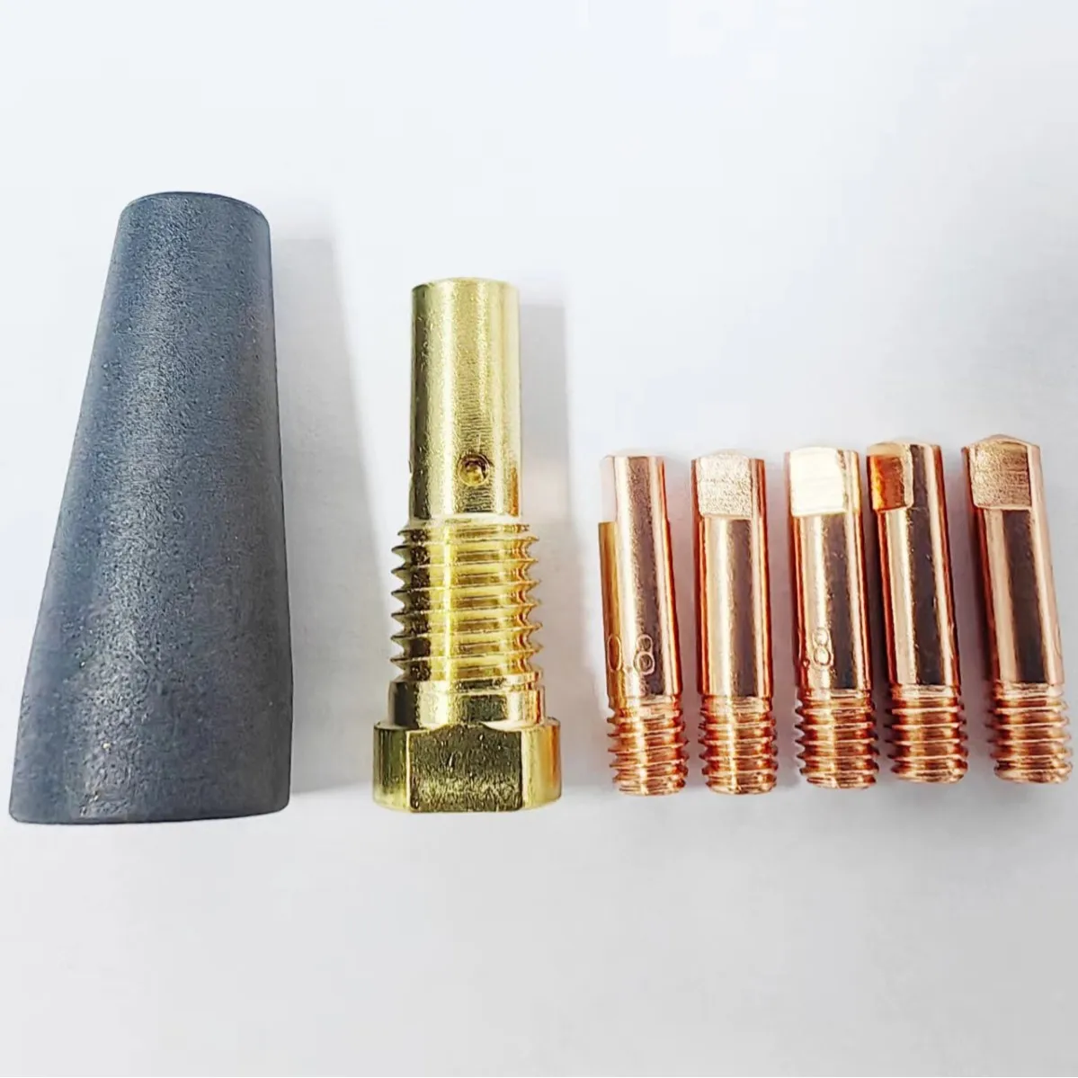 PTFE Teflon Nozzle for Century FC90 Flux-Cored Wire Feeder K3493-1, Replacement KP1939-1 Contact Tip Gasless Nozzle