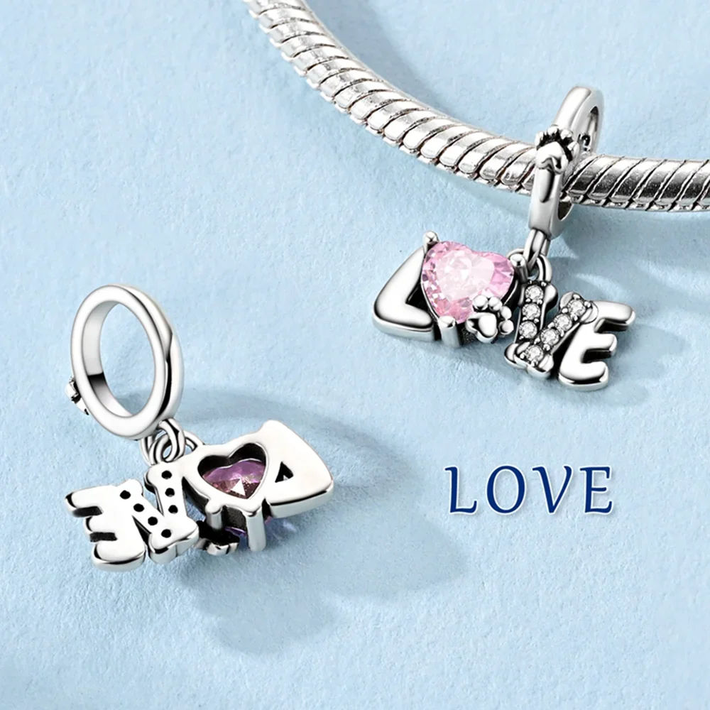 

Charms Plata 925 Originales Cat Dog Butterfly Beads for Charms 925 Sterling Silver Bracelet Beads Jewellery Making Women's Gift