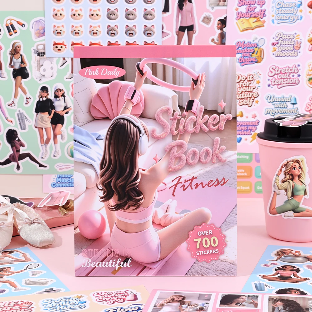 700+ Yoga Sticker with Food Labels Gym Equipment Designs For Notebooks Backpacks Holiday Crafts Perfect Gift For Friends