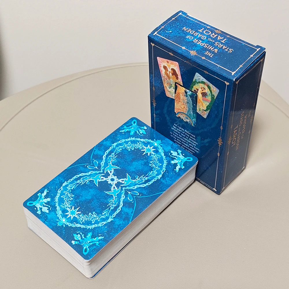 The Whisper of Stars and Garden Tarot Deck 10.3*6cm 78 Pcs Cartoon Tarot Cards Based on Rider Waite System