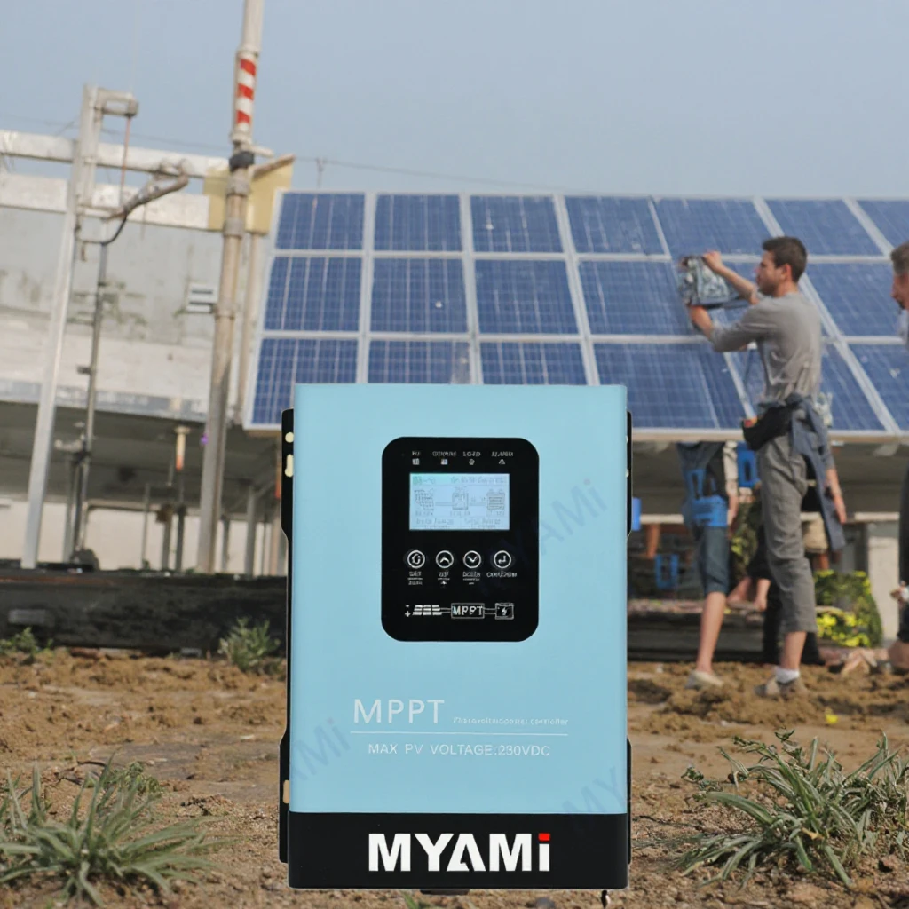 MYAMi 12V 24V 36V 48V 60V 72V 84V 96V 30A 60V 120A Off-grid RS485 Mppt Solar Charge Controller Solar System