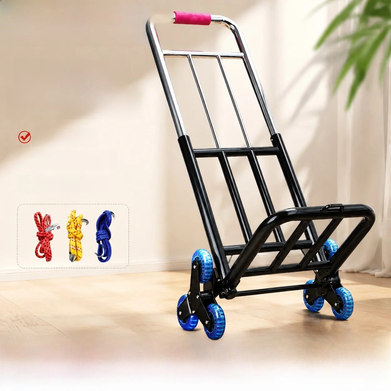 折りたたみ式ポータブルショッピングカート軽量手引き野菜購入ストール移動車小型牽引トラックステンレス鋼