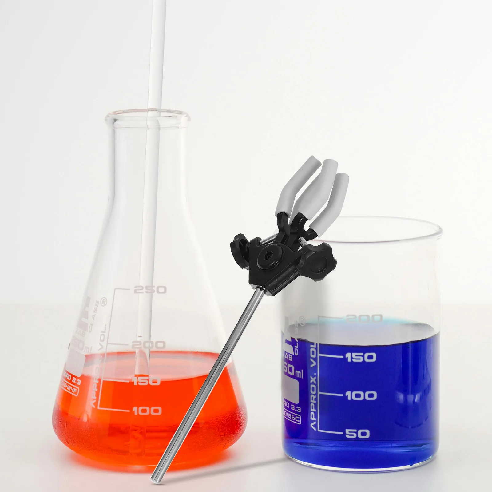 

Flask Clamp Chemistry Ring Stand Lab Equipment Bottle Condenser Holder Table Clamp for Laboratory Teaching