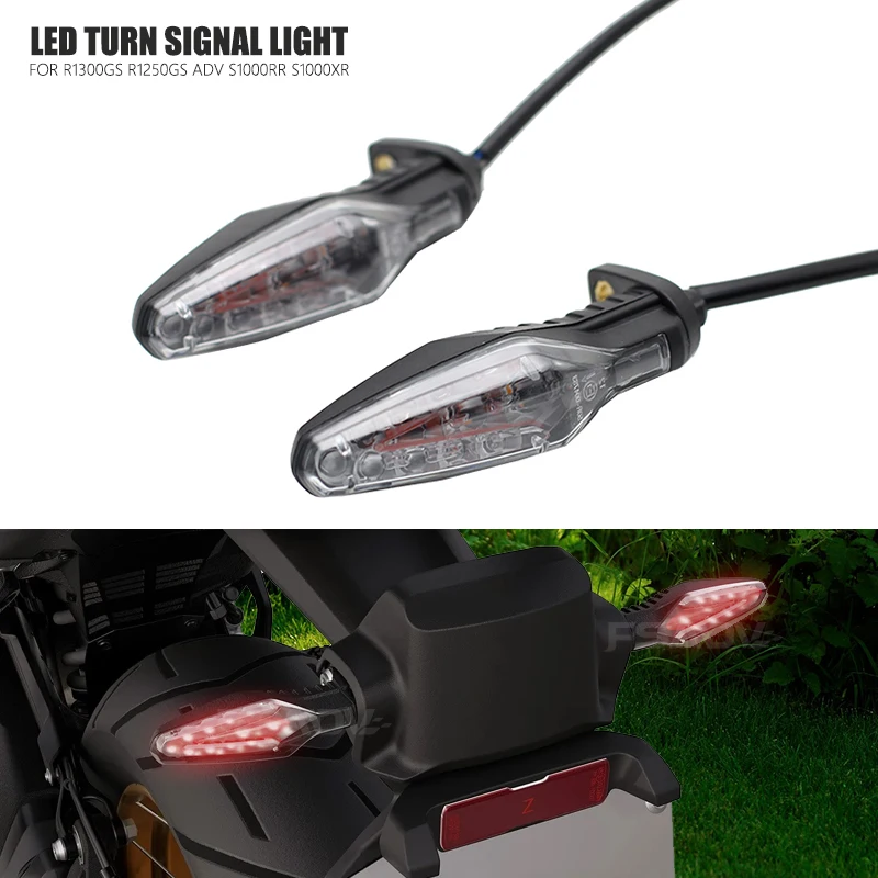 

NEW LED Turn Signal Rear Brake Tail Light Flashing Lamp Fit For BMW R1300GS R1250GS ADV M1000RR S1000RR S1000XR S1000R F900GS