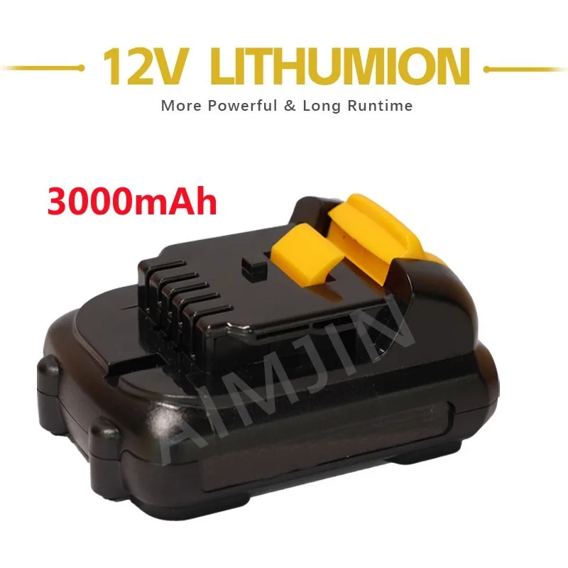 

12V Battery For Dewalt DCB120 3000mAh Rechargeable Battery DCB127 DCB121 DCB119 DCR020-GB DCF815D2 Power Tool Battery For Dewalt