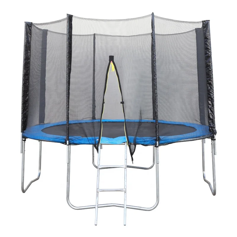 12ft Gymnastic Outdoor Trampoline with Net,Garden Park Children Adult Fitness Exercise Trampoline