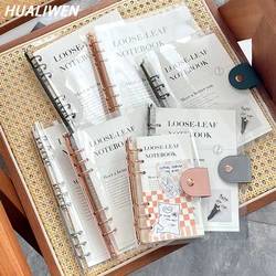 A6,A5,B5 Full Set Binder Notebook 90 Sheets Line Paper PVC PU Scrapbook Dairy Loose Leaf Study Thick Book Stationery