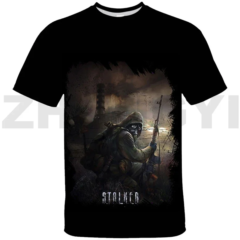 Family Game S.T.A.L.K.E.R. 2 Heart of 3D T-shirt Shooting War Stalker 2 Anime Women Oversized T Shirt Daily Men Kids Lounge Wear