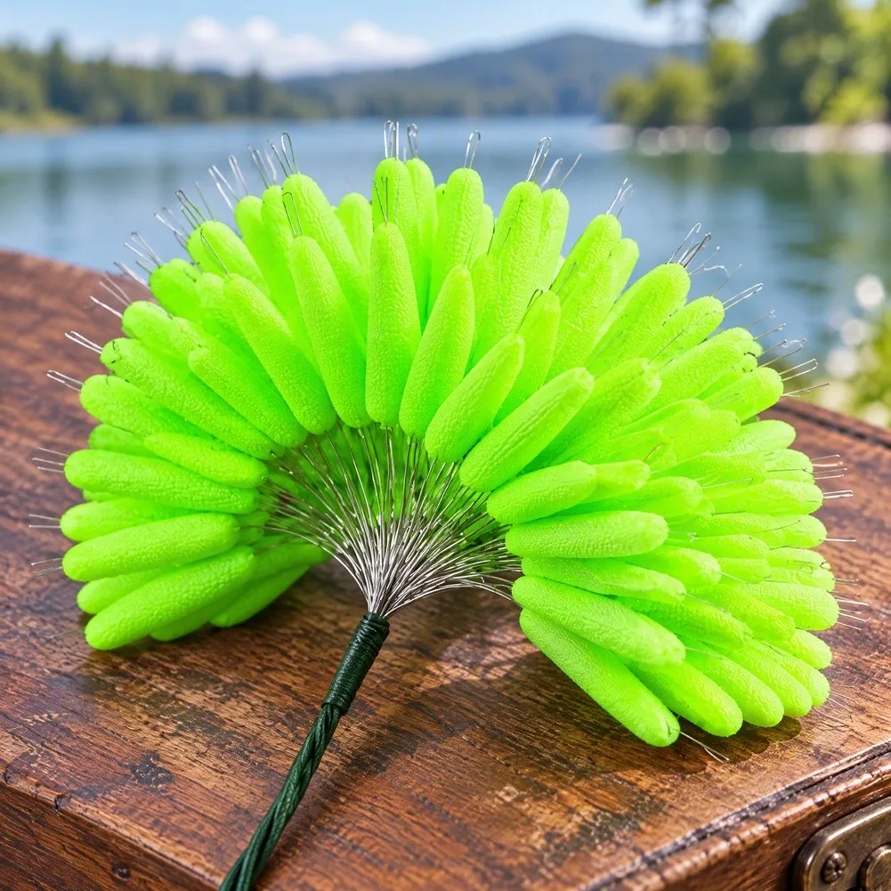 100pcs Fishing Float Beans Built for Nano Olive Configuration with Resilient Construction and Smooth Casting Action