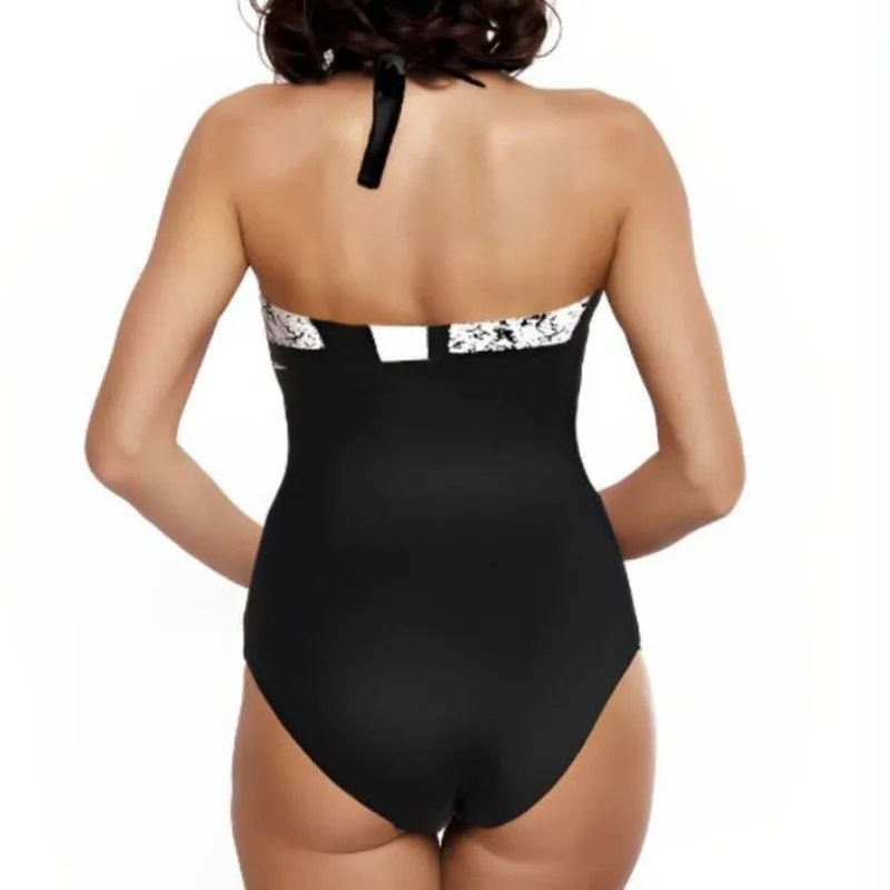 Sexy Print One Piece Large Size Swimwear Push Up Women Plus Size Swimsuit Closed Body Female Bathing Suit For Pool Beach Wear