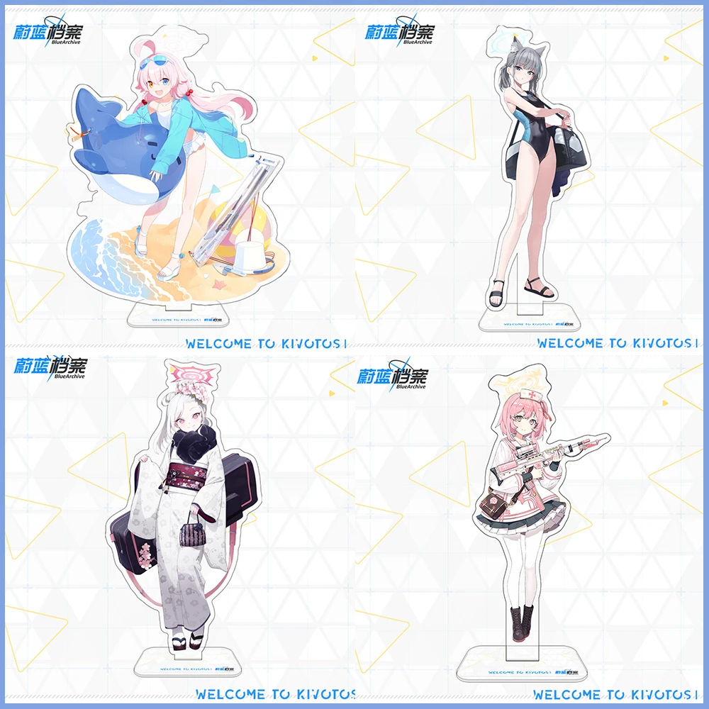 

Game Peripheral Blue Archive Character Stand Board Takanashi Hoshino Natsume Iroha Desktop Decor Cosplay Collect Stand Board