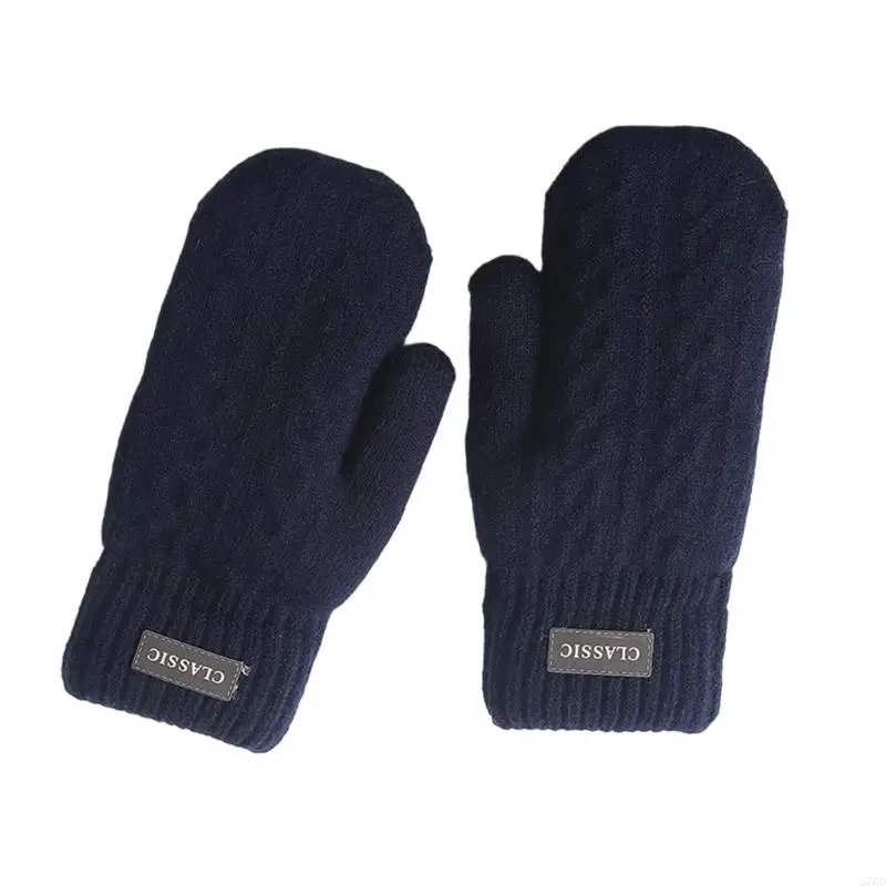 Men Multifunction Winter Gloves Double Layers Acrylic Fleeces Insulation Durability For Outdoor Work Cycling Skiing