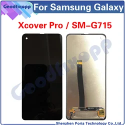 G715 LCD For Samsung X Cover Pro G715FN LCD Display Touch Screen Digitizer Assembly Xcover Pro SM-G715F SM-G715U