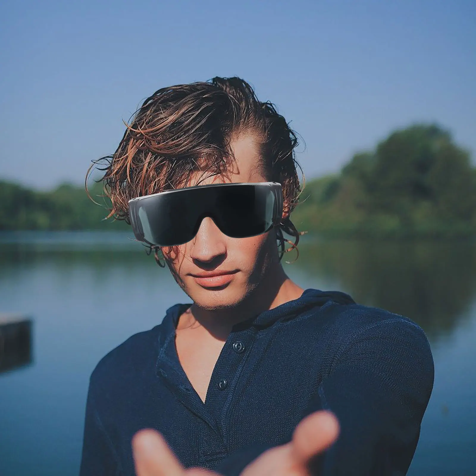 Safety Glasses Eye Protection Goggles Fog Shock Proof Outdoor Sports Cycling Durable Wear Resistant Sunglasses