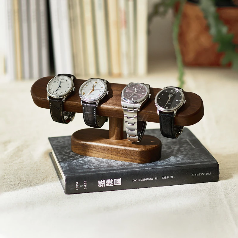 Table Solid Wood Watch Holder Organizer Creative Necklace Watch Stand Display Mechanical Rack Bracelet Necklace Watch Store Gift