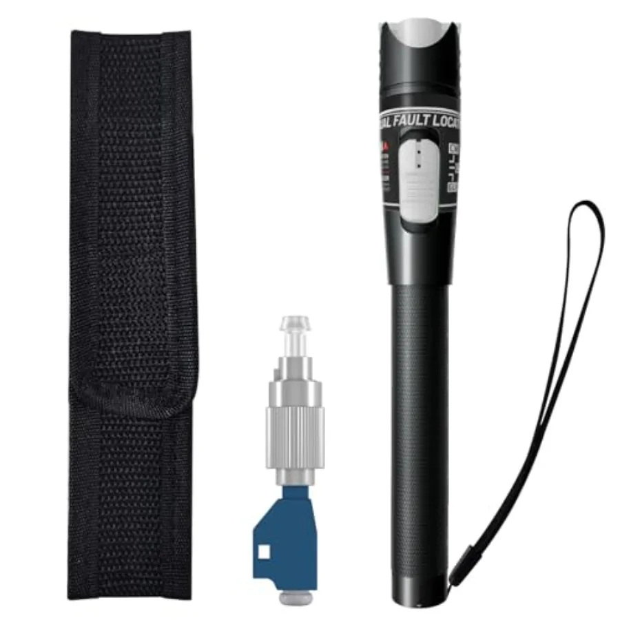 

【New model】Visual Fault Locator - 80KM High-Power VFL Fiber Optic Tester Kit with FC/LC/SC/ST Compatibility - Single Mode 9/125