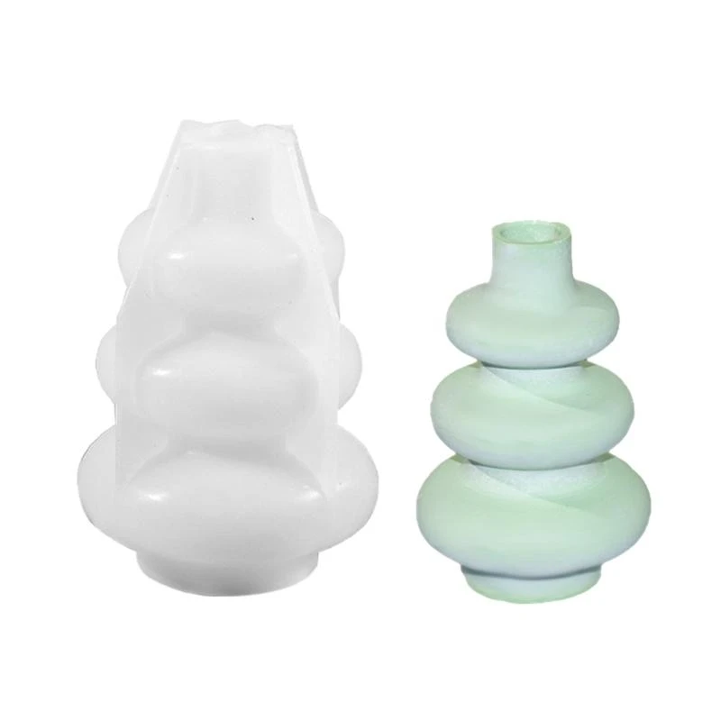 C71D 크리에이티브 둥근 꽃병 실리콘 곰팡이 꽃집 곰팡이 현대 제작 금형 실리콘 질감 꽃 판 곰팡이 화장